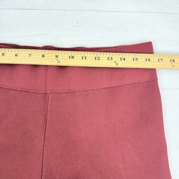J.Crew Size XL Delaney Kick Out Sweater Pants Red Burgundy Pull On High Rise NWT - Picture 12 of 16